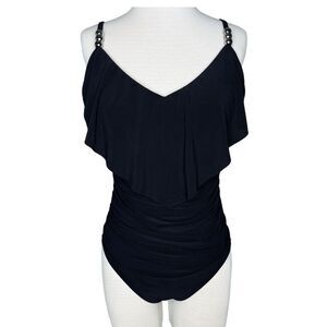Magicsuit Isabel One Piece Swimsuit sz 10 * Black Slimming Tummy Control Beach